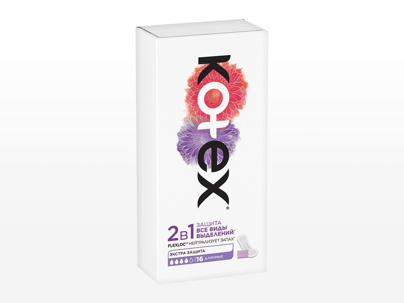 Ежедневные прокладки Kotex 2в1